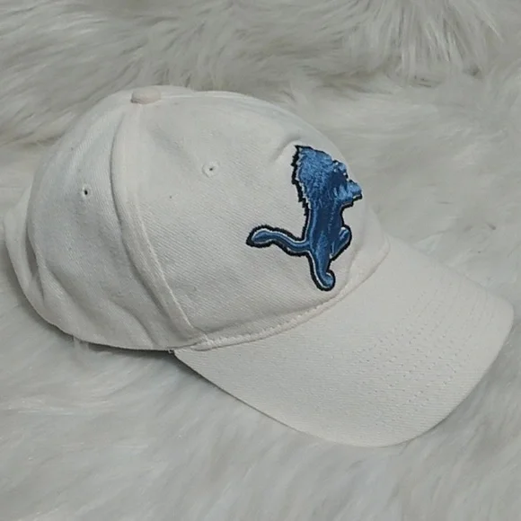 HTF! NFL Detroit Lions Adjustable Velcro Back Vintage Unisex Hat - Picture 3 of 14